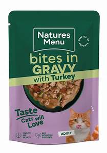 Naturesmenu* Cat Bites In Gravy Turkey Pouch 85G