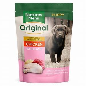 Naturesmenu* Dog Pouch Pup/Jnr Chicken & Lamb  300g