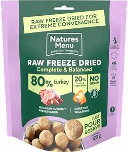 Naturesmenu* Raw Freeze Dried Turkey 120g